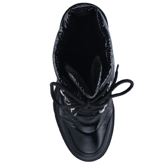 MARC FISHER LTD Vaina Lace-Up Chunky Block Heel Bootie, Black Fabric, Size 8M - Picture 6 of 7